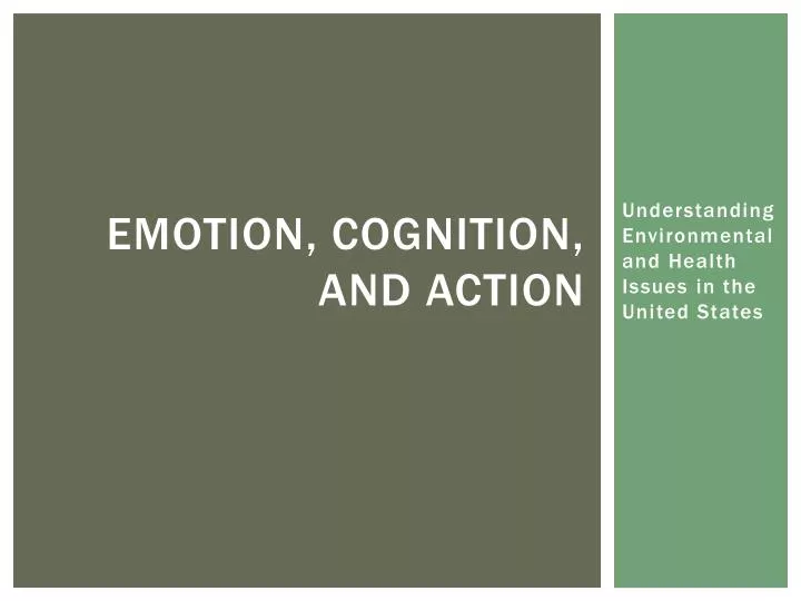 emotion cognition and action