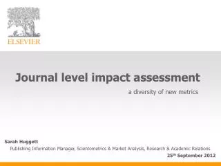 Journal level impact assessment
