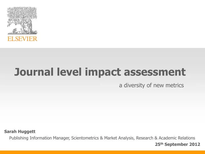journal level impact assessment