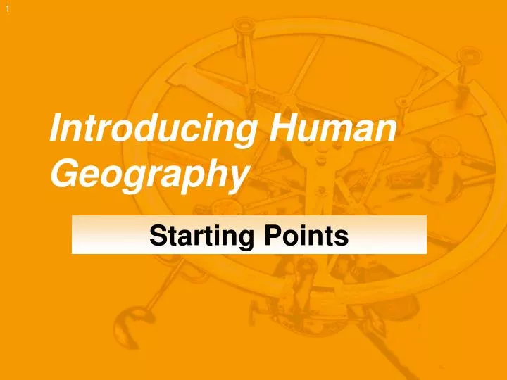 introducing human geography