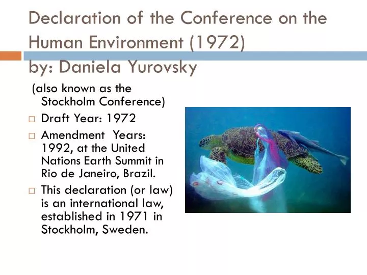 declaration of the conference on the human environment 1972 by daniela yurovsky