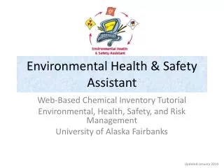 Environmental Health &amp; Safety Assistant