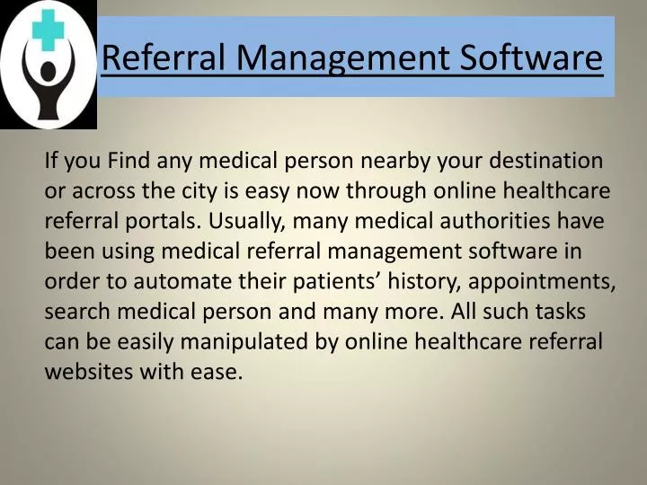 referral m anagement software