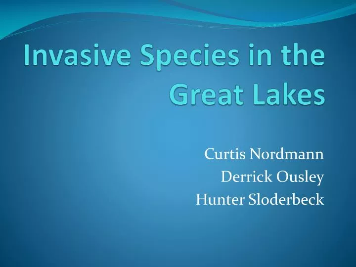 invasive species in the great lakes
