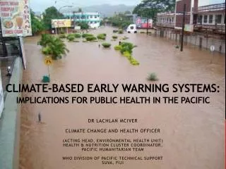 Climate-based early warning systems: implications for public health in the Pacific