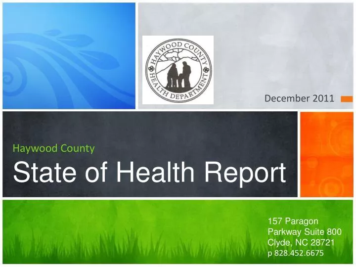 haywood county state of health report