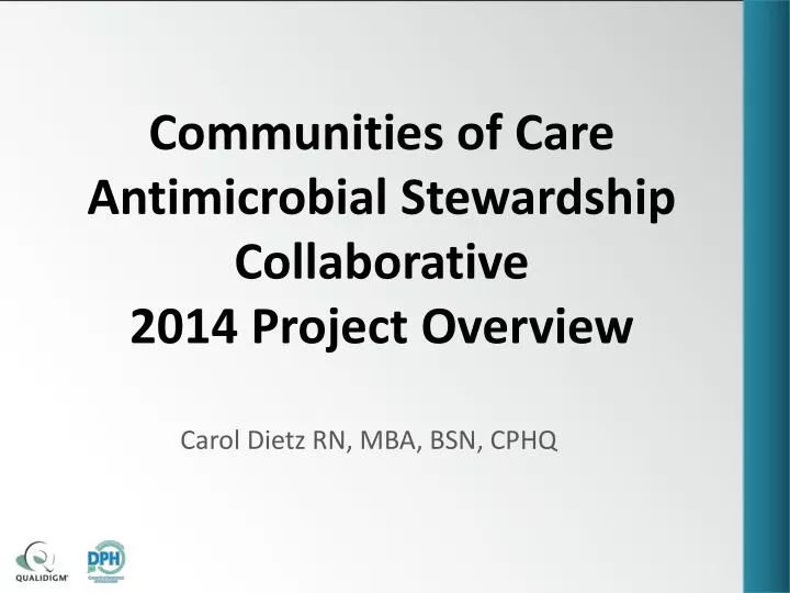 communities of care antimicrobial stewardship collaborative 2014 project overview