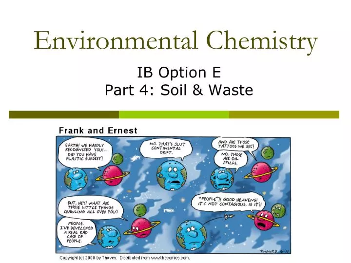 environmental chemistry