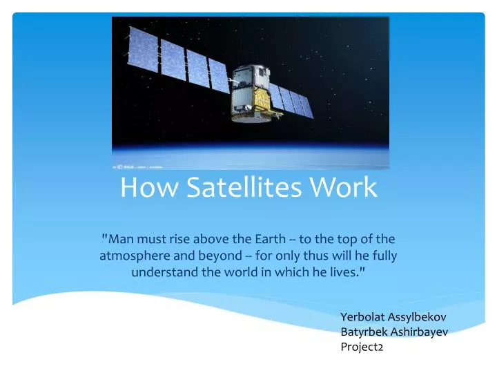 how satellites work