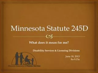 Minnesota Statute 245D