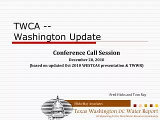 TWCA -- Washington Update
