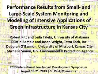 Performance Results from Small- and Large-Scale System Monitoring and Modeling of Intensive Applications of Green Infras
