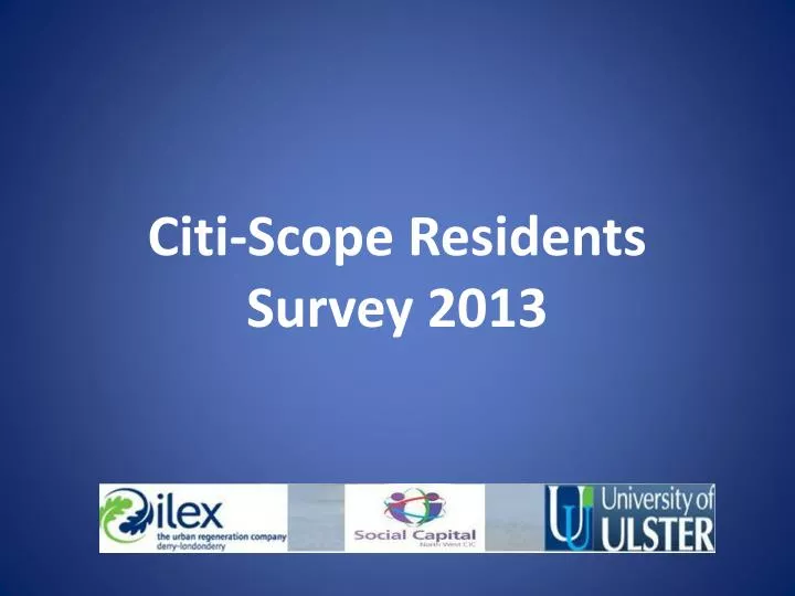 citi scope residents survey 2013