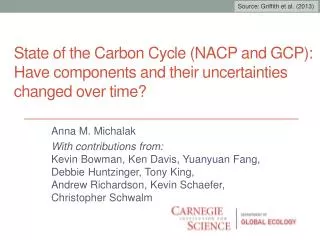 State of the Carbon Cycle (NACP and GCP): Have components and their uncertainties changed over time?