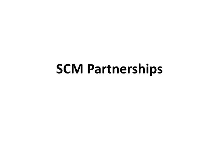 scm partnerships