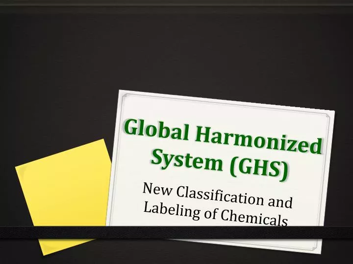 global harmonized system ghs