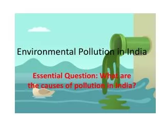 Environmental Pollution in India