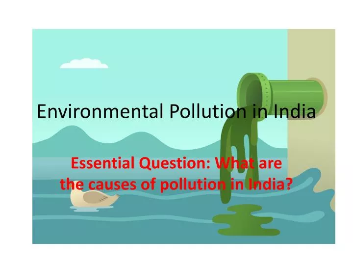 environmental pollution in india