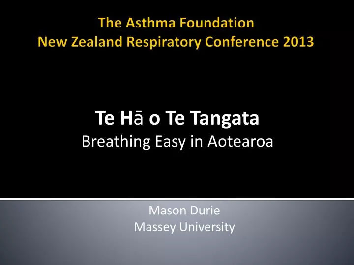 te h o te tangata breathing easy in aotearoa