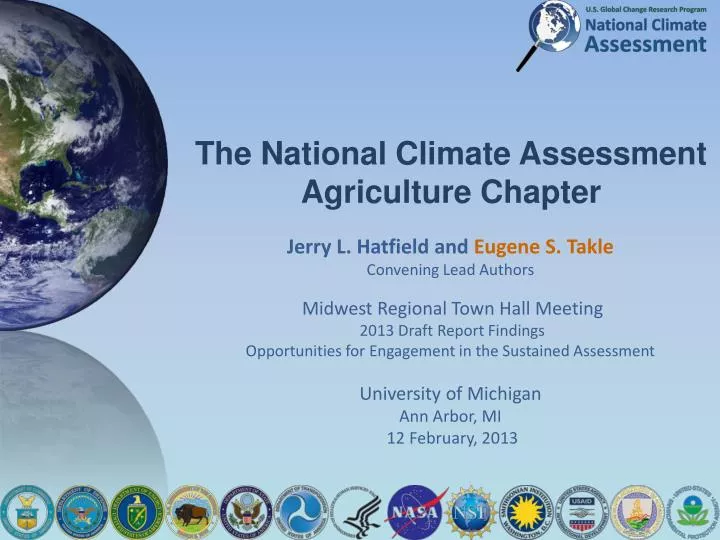 the national climate assessment agriculture chapter