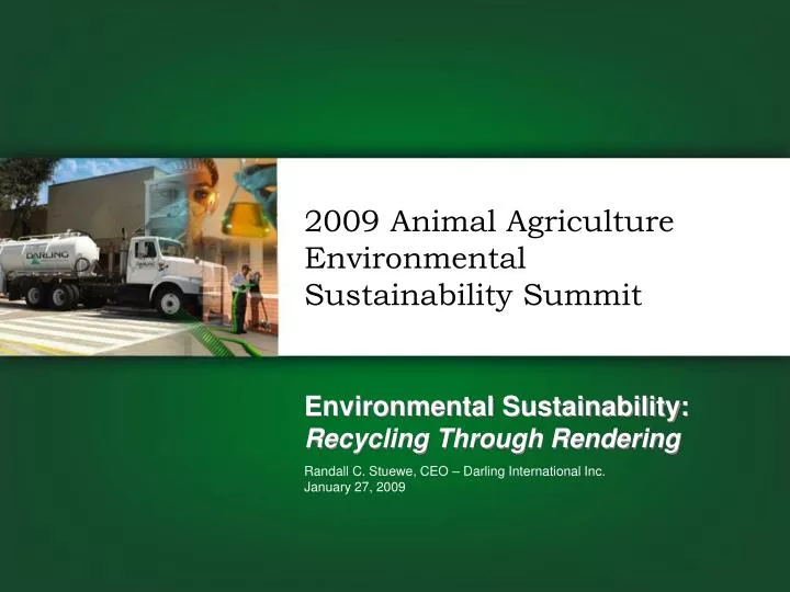 environmental sustainability recycling through rendering