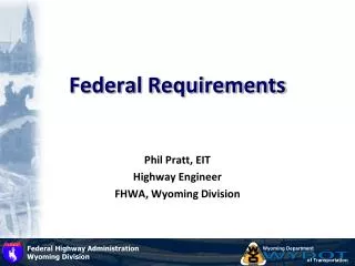 Federal Requirements