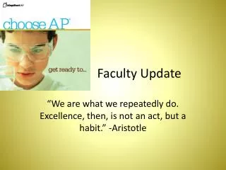 Faculty Update