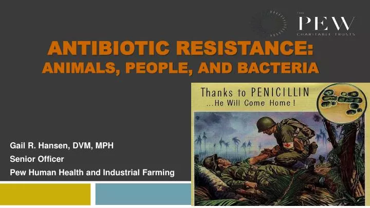 antibiotic resistance animals people and bacteria