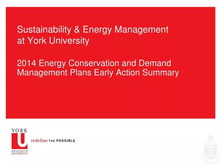 sustainability energy management at york university