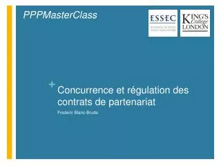 concurrence et r gulation des contrats de partenariat