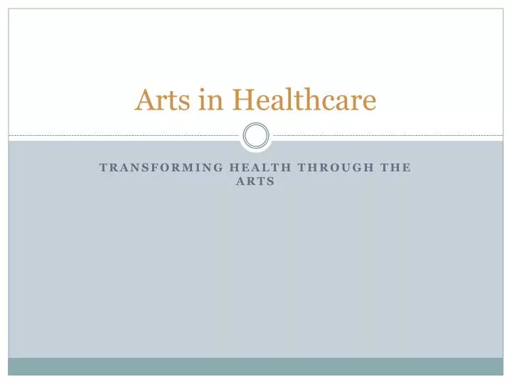 arts in healthcare