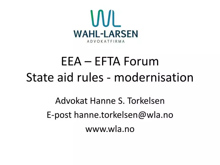 eea efta forum state aid rules modernisation