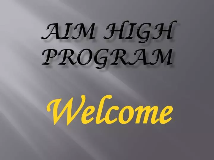 aim high program