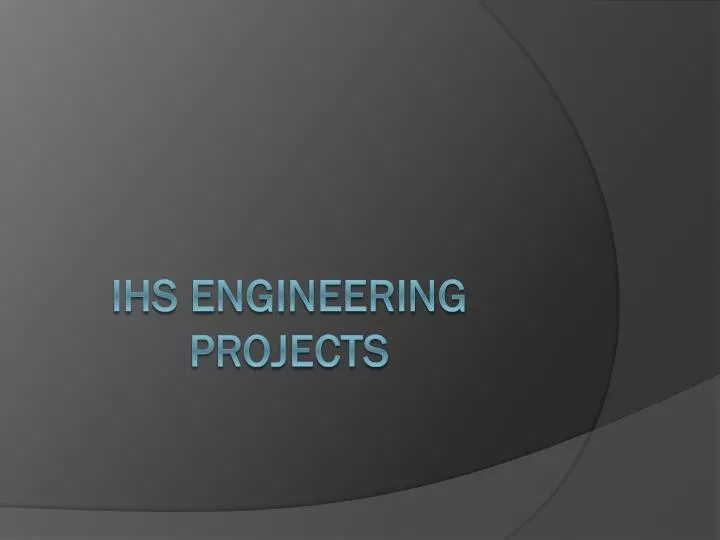 ihs engineering projects