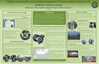 Using a community restoration program to increase public awareness of shellfish resource issues