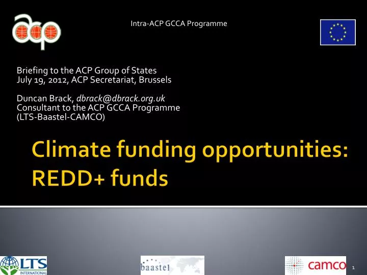 climate funding opportunities redd funds