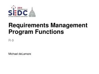 Requirements Management Program Functions