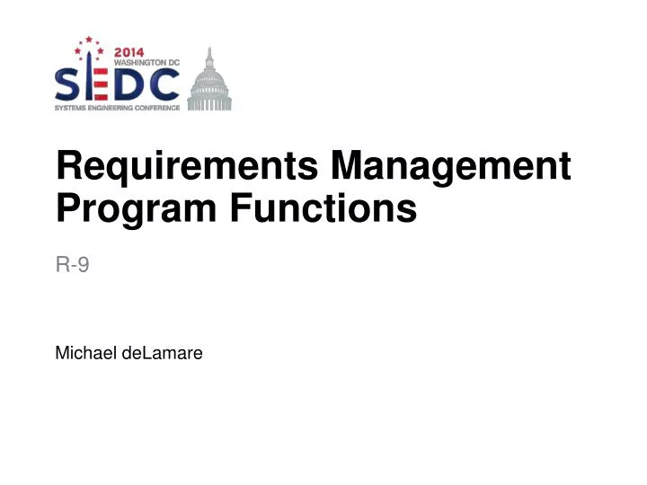 requirements management program functions