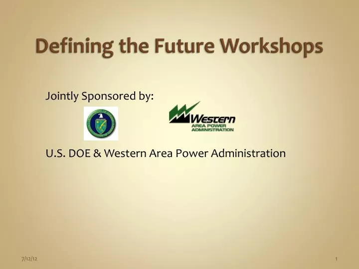 defining the future workshops