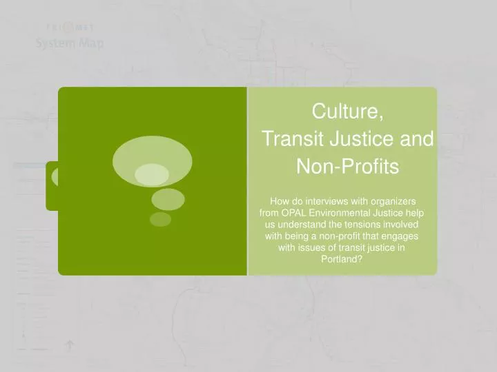 culture transit justice and non profits