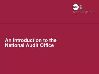 An Introduction to the National Audit Office