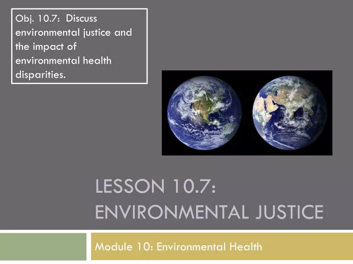 lesson 10 7 environmental justice