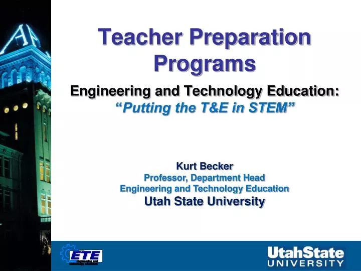 teacher preparation programs engineering and technology education putting the t e in stem