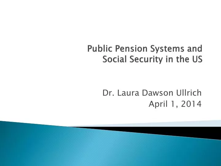 public pension systems and social security in the us
