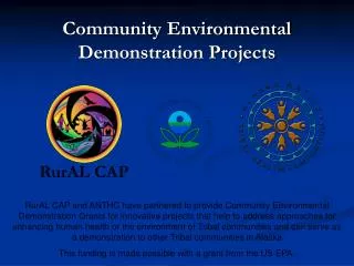 Community Environmental Demonstration Projects