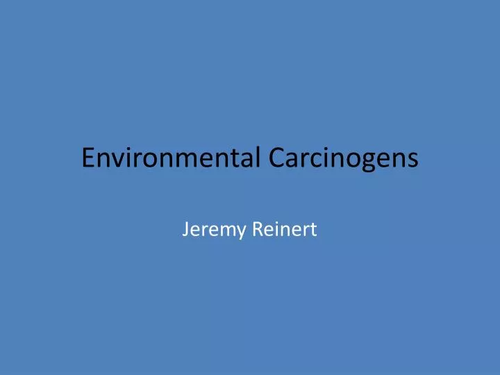 environmental carcinogens