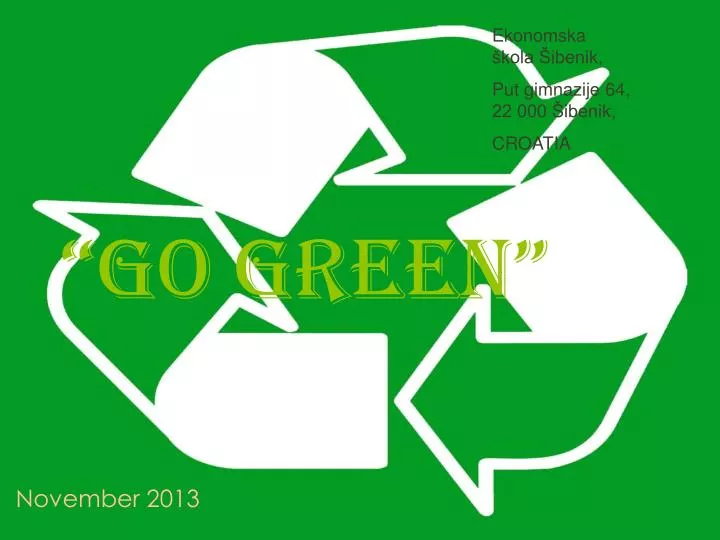 go green