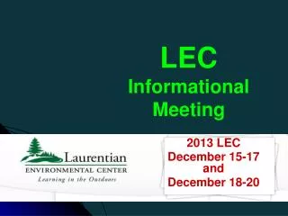 LEC Informational Meeting