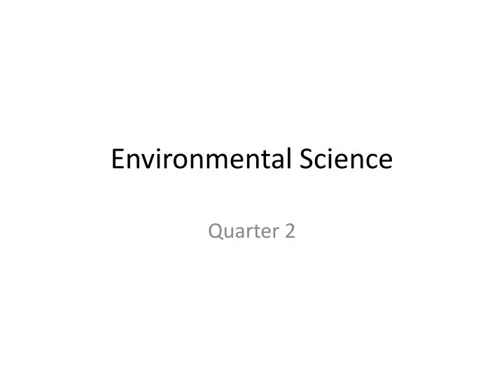 environmental science