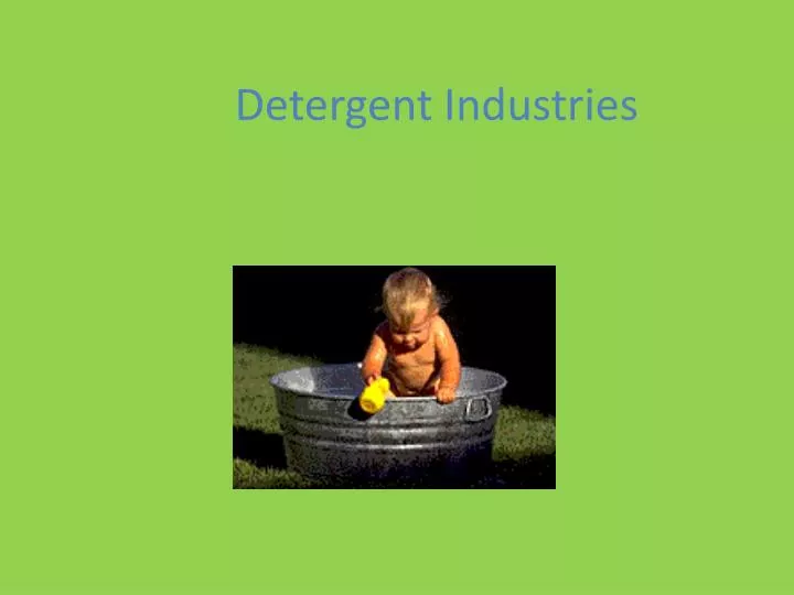 detergent industries